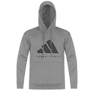 Sudadera con capucha Adidas Combat Sports gris para entrenamientos de sport y combat, ideal para atletas profesionales